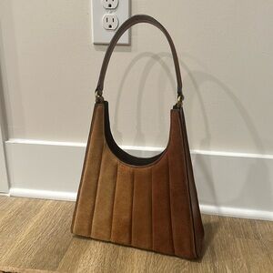 Staud Rey Ombré Brown Suede Bag